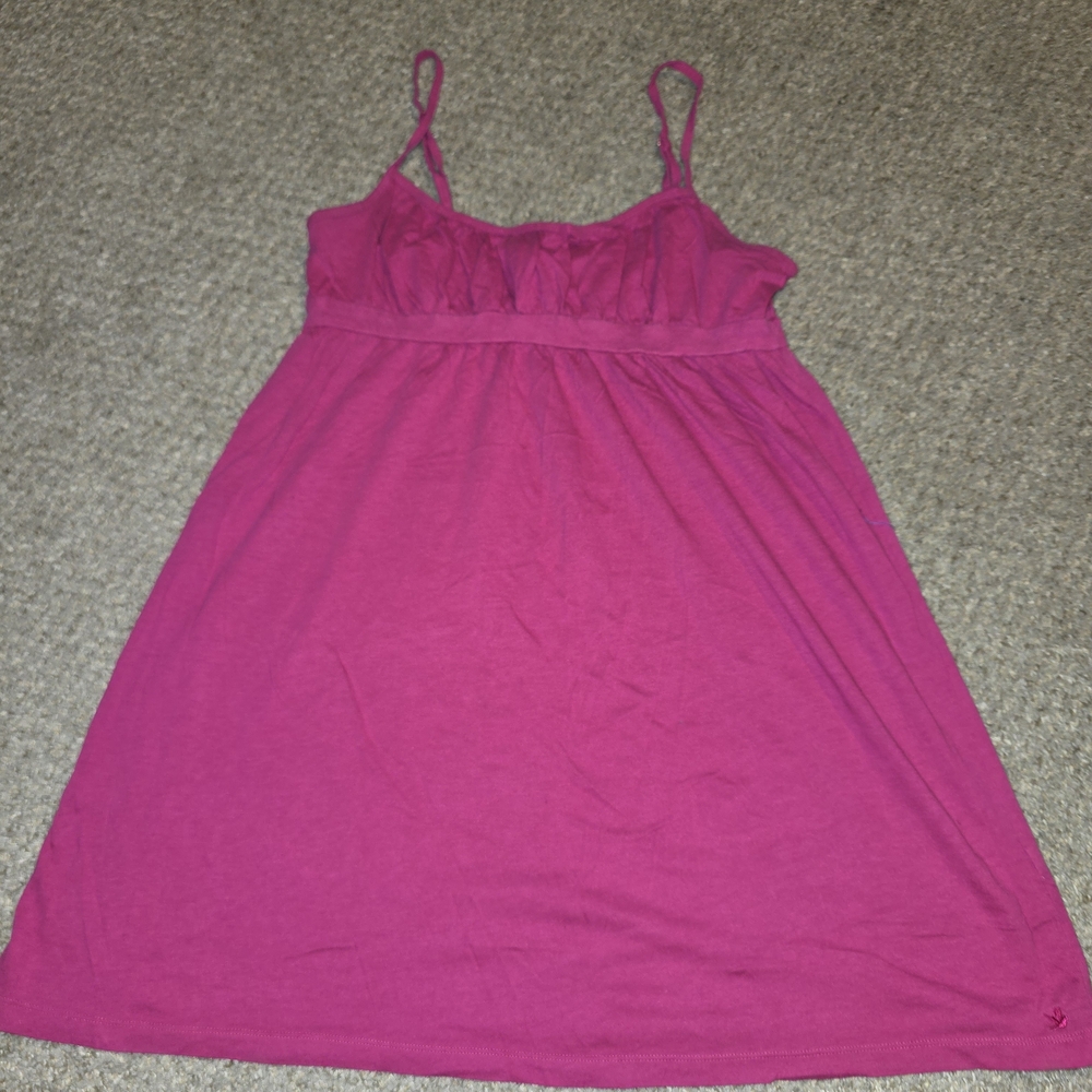 Y2k Vintage 2006 Aerie Fuchsia Pink Babydoll Chemise / Dress Size Large